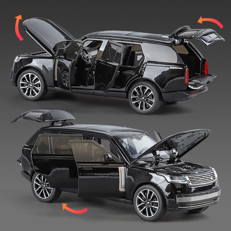 1/32 범위 랜드 로버 SV SUV 합금 자동차 모델 다이캐스트 금속 오프로드 차량 자동차 모델 시뮬레이션 소리와 빛 어린이 장난감 선물