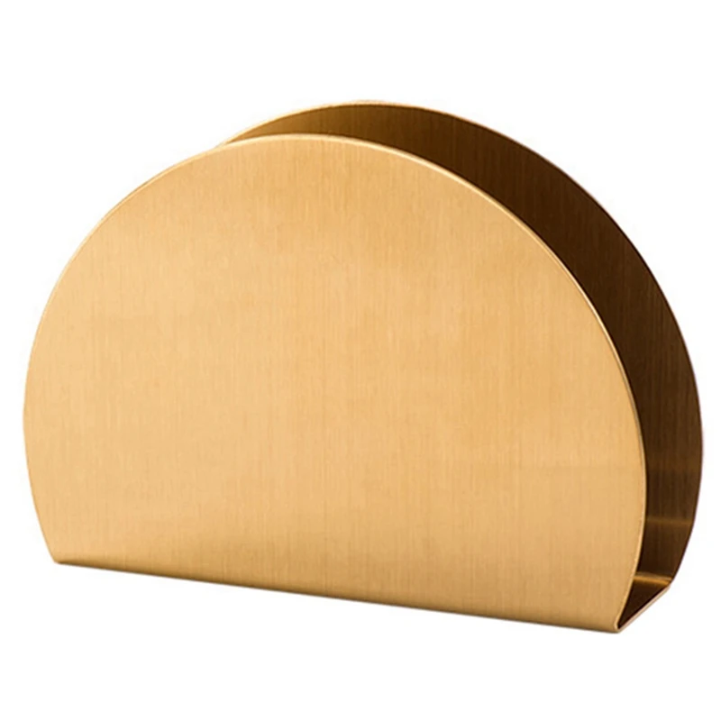 

4X Nordic Home And Wedding Decoration Table Napkin Holder Rack Gold Plated Storage Tower Holder For Hotel