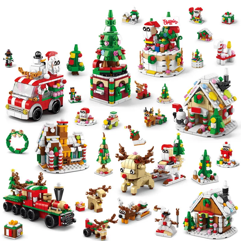 Christmas Lepin Sets 2019 Locomotive Lepin Christmas Train Jiestar