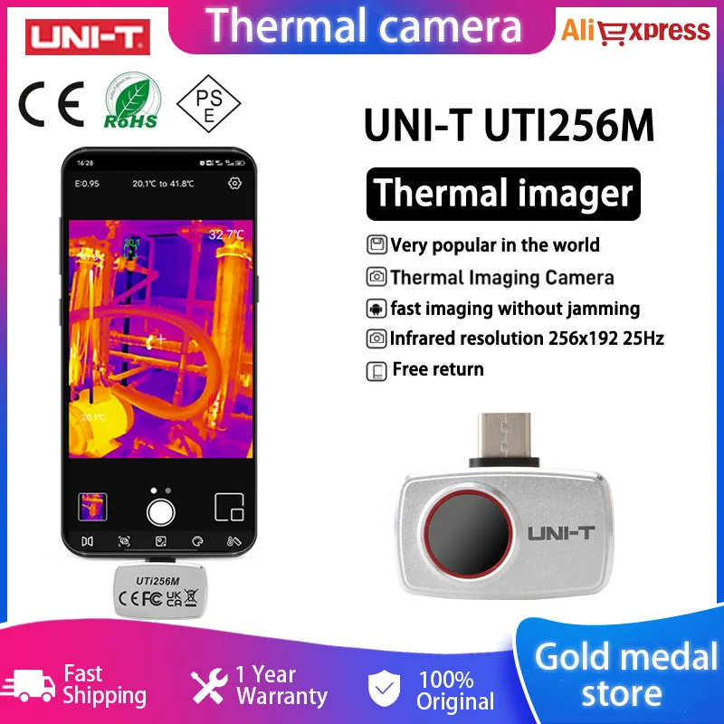 UNI T Thermal Imager UTi256M for Android Phone IP65 256x192 25Hz