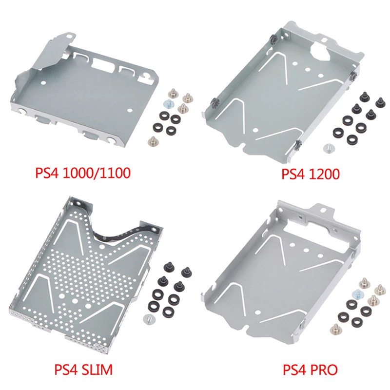 Hard Disk Mounting Bracket 1Set HDD Base Bracket Mounting Bracket Holder Frame With Screws For PS4 1000/1100 1200 SLIM PRO Console