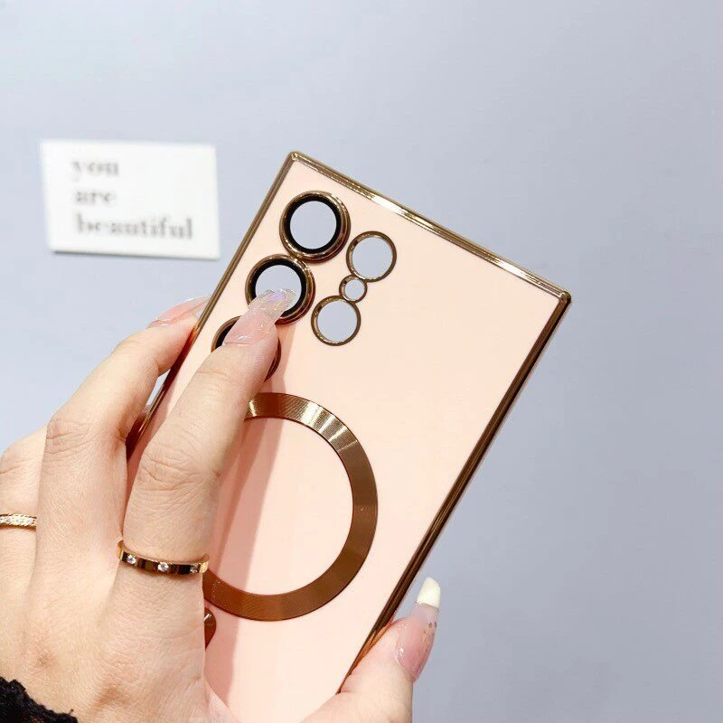 6D Plating Soft Case with Magnetic Wireless Charging Compatibility