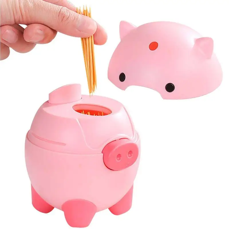 Dispenser Di Stuzzicadenti Per Maiali Dispenser Automatico Di Stuzzicadenti Simpatico Contenitore Per Stuzzicadenti Pop-Up A Forma Di Maiale