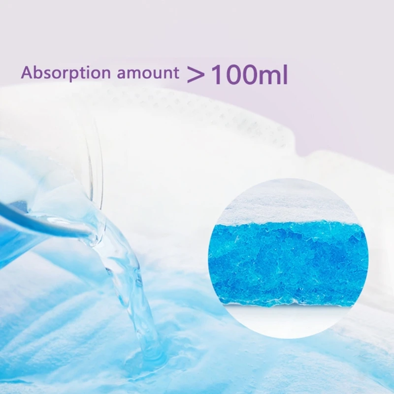 N80C 100pcs Soft & Breathable Nursing Breast Pads Time Use Leakproof Lactation Liners for Postpartum Mother Care 4