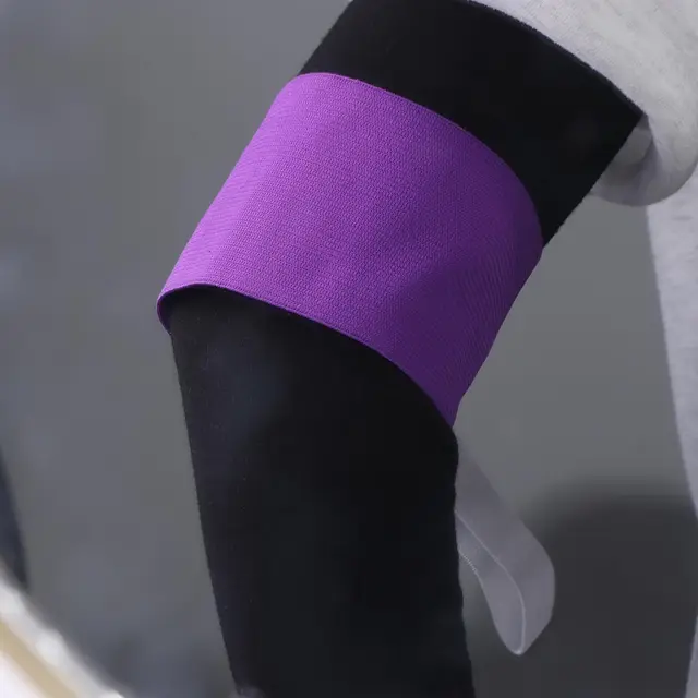 Non-slip Football Captain Armband Elasticity Visibility Sports Arm Band 15 Colors Available Professional Soccer Armbands 3