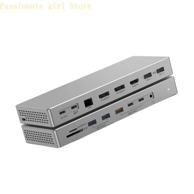 87HA 유형 C 허브 16 포트 확장 4K 다중 화면 디스플레이 USB3.2 고속 충전
