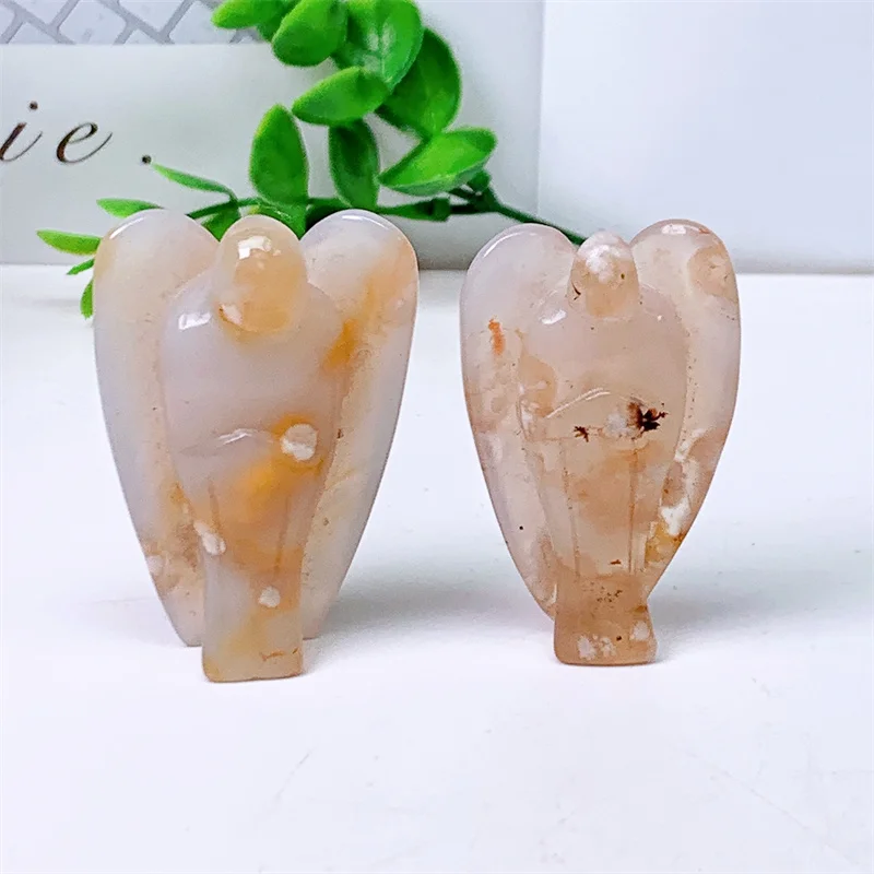 

Натуральный цветок, агат, хранитель, ангел, резьба, ангел, резьба, ремесло, Декор для дома и офиса, Женский Рождественский подарок