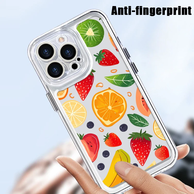 Custodia IPhone Frutta Morbida Trasparente - Modelli 11/12/13/14/15/16 Pro/Max, Silicone