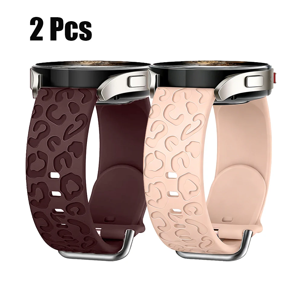 Leopard Engraved Silicone Wristband Bracelet