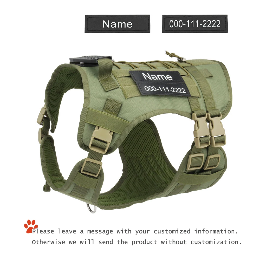 Personalized Name Dog Harness Customized Phone Breathable Adjustable Pet Harness for Medium Large Dog Chest Strap Vest 