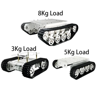 Kit DIY Open Source per Carro Armato Robotico Programmabile con Telaio Cingolato Mobile da 3Kg, 5Kg, 8Kg di Carico, Senza/Con Kit di Controllo Elettronico