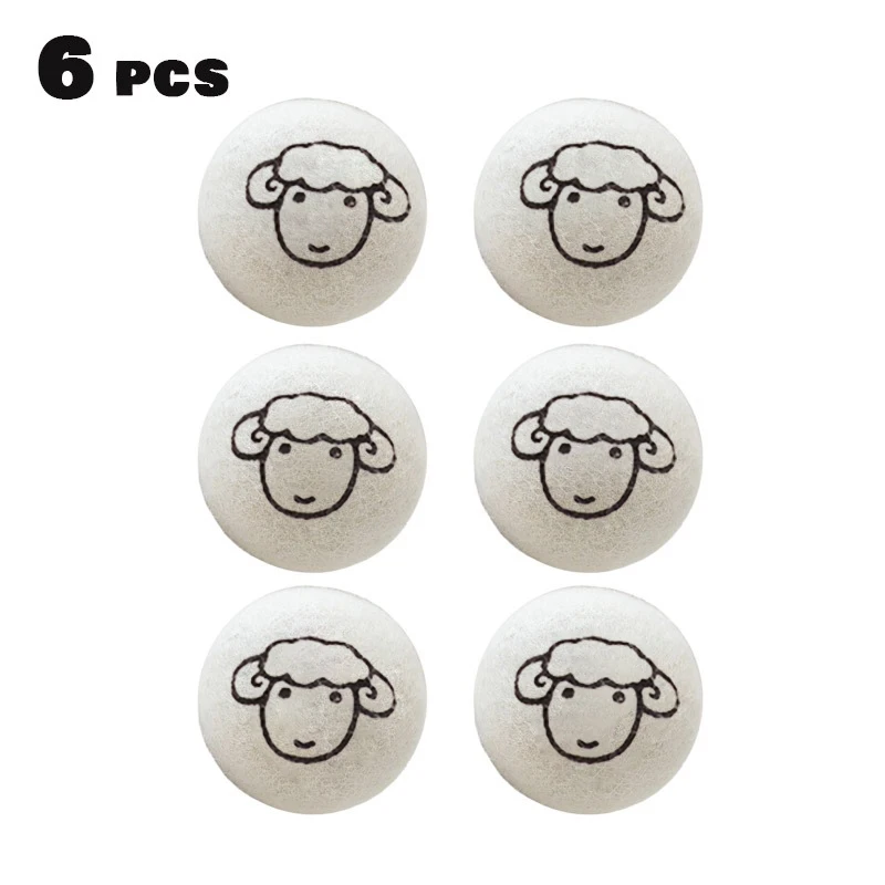 6pcs New Type Drying Wool Ball Household Drying Clothes Washer Dryer Anti-entanglement Special Ball Clothes laundry ball
