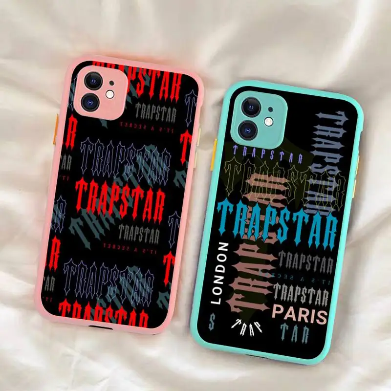 Funda de teléfono con logotipo de t trapstar para iPhone, carcasa mate