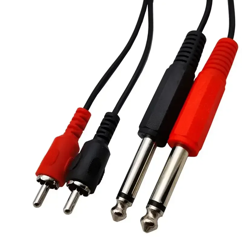 RCA  ̺  6.35 - RCA  2  2 ͽ ͼ  ̺, 1.5m, 6.35mm