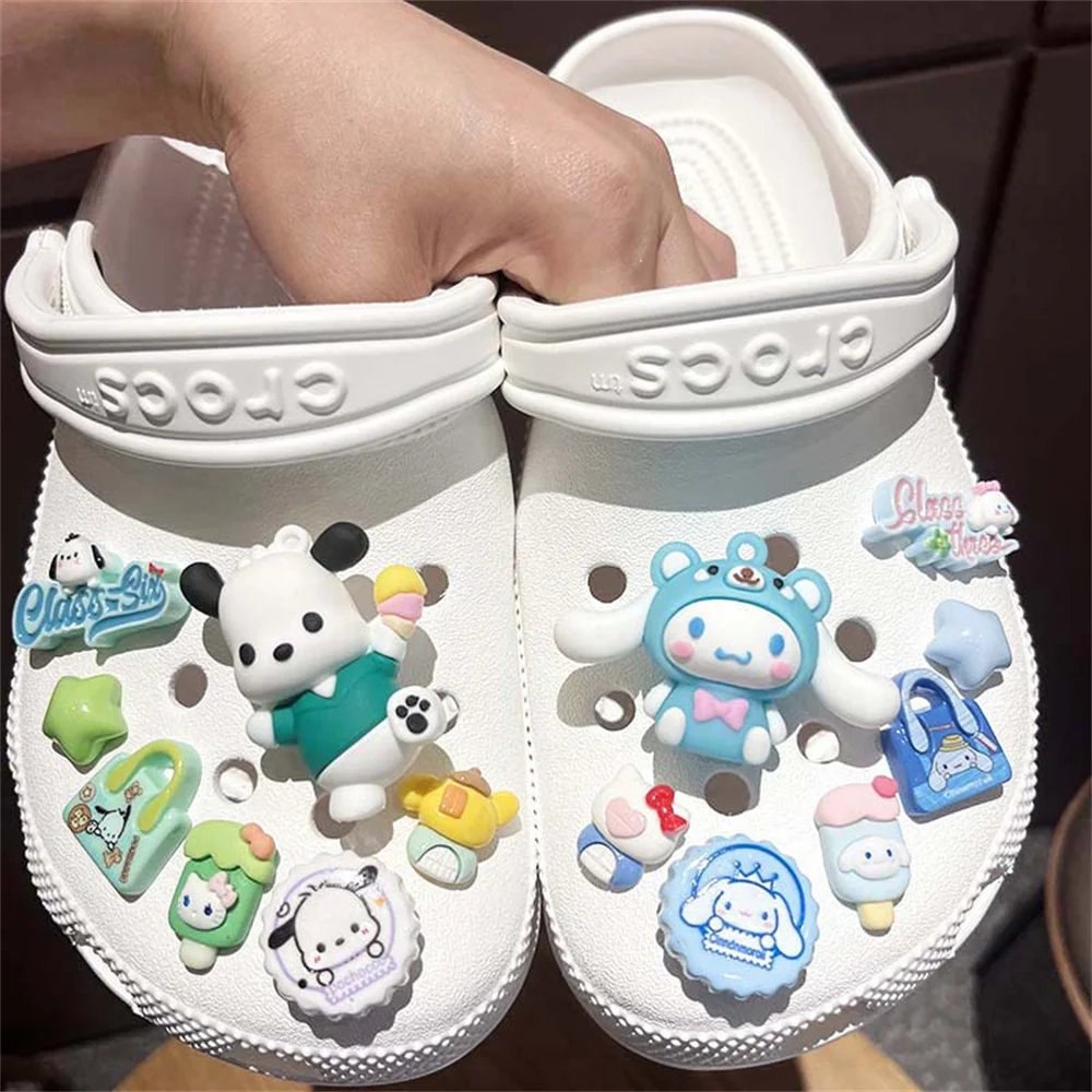 Sanrio LED Shoe Charms Fit Sandals Crooo Decorations X-mas Gifts