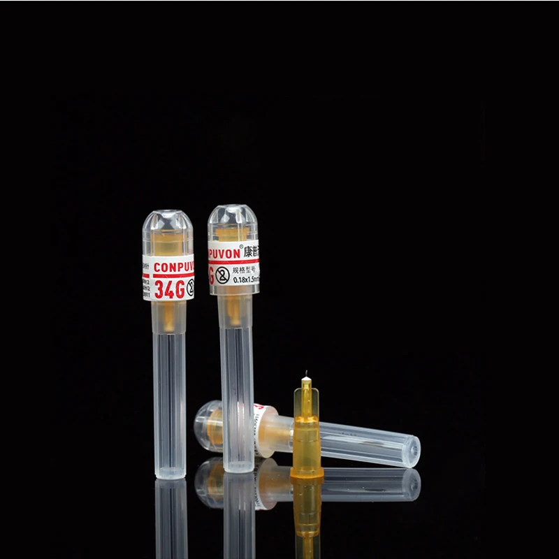34G 4mm Needle Piercing Transparent Syringe Injection skin prick glue Clear Tip ForPharmaceutical injection needle Tool Parts syringe needle tool