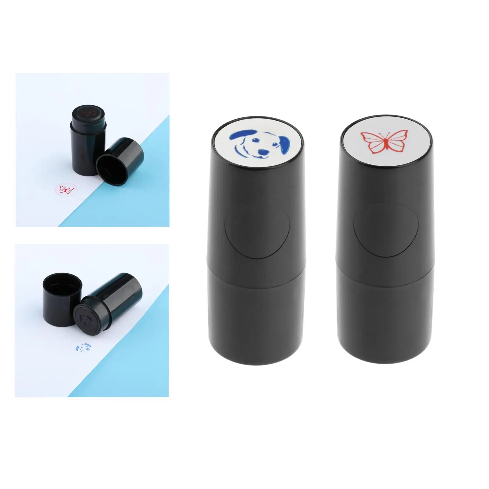 2x Portable Golf Ball Stamper Stamp Marker Impression Seal Symbol Waterproof