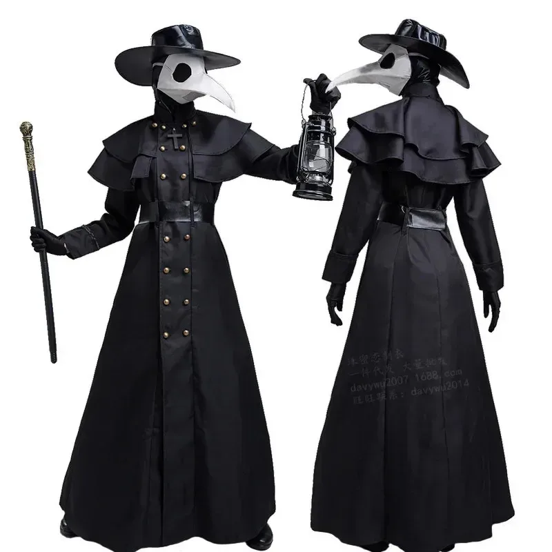 DaMohony Poncho Con Capucha Medieval Unisex – Tela De Poliéster, Talla única, Cierre De Amarre, Ideal Para Halloween Y Cosplay