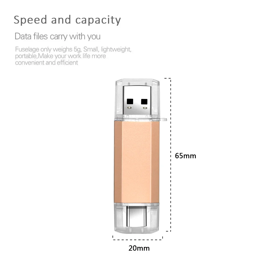USB Flash Drive Flash Drive Type C Pendrive Metal OTG 3.0 USB flash drive Pen Drive 8GB 16GB 32GB 64GB 128GB for Type-C device pen drive Gifts