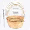 Kitchen Accessories Storage Basket New Handmade Large Capacity Rattan Fruit Basket Multifunction Durable Bamboo Flower Basket 6