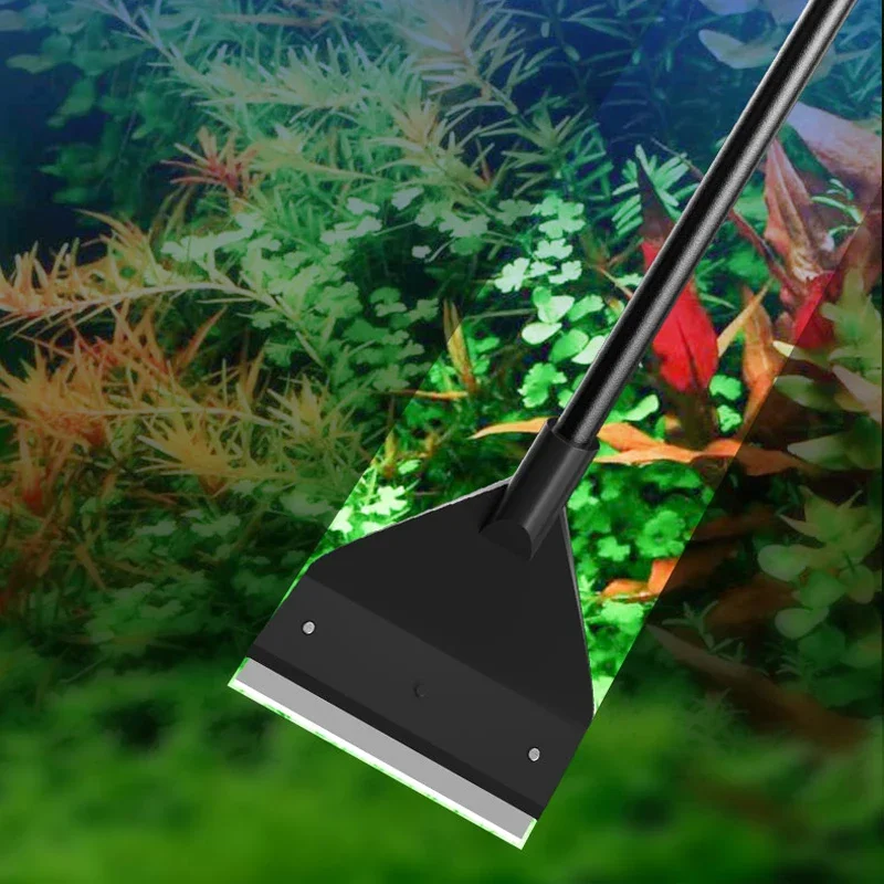 Aquarium Cleaning Tools Fish Tank Flat Sand Algae Removal Dual-Use Glass Algae Removal Scraper