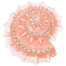 

Conch Shaped Jewelry Display Box Jewelry Packaging Case Decorative Earring Organizer