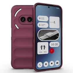 Silky Touch Liquid Silicone Shockproof Phone Case with Precision Cutouts for Nothing Phone (3) (Wine red)