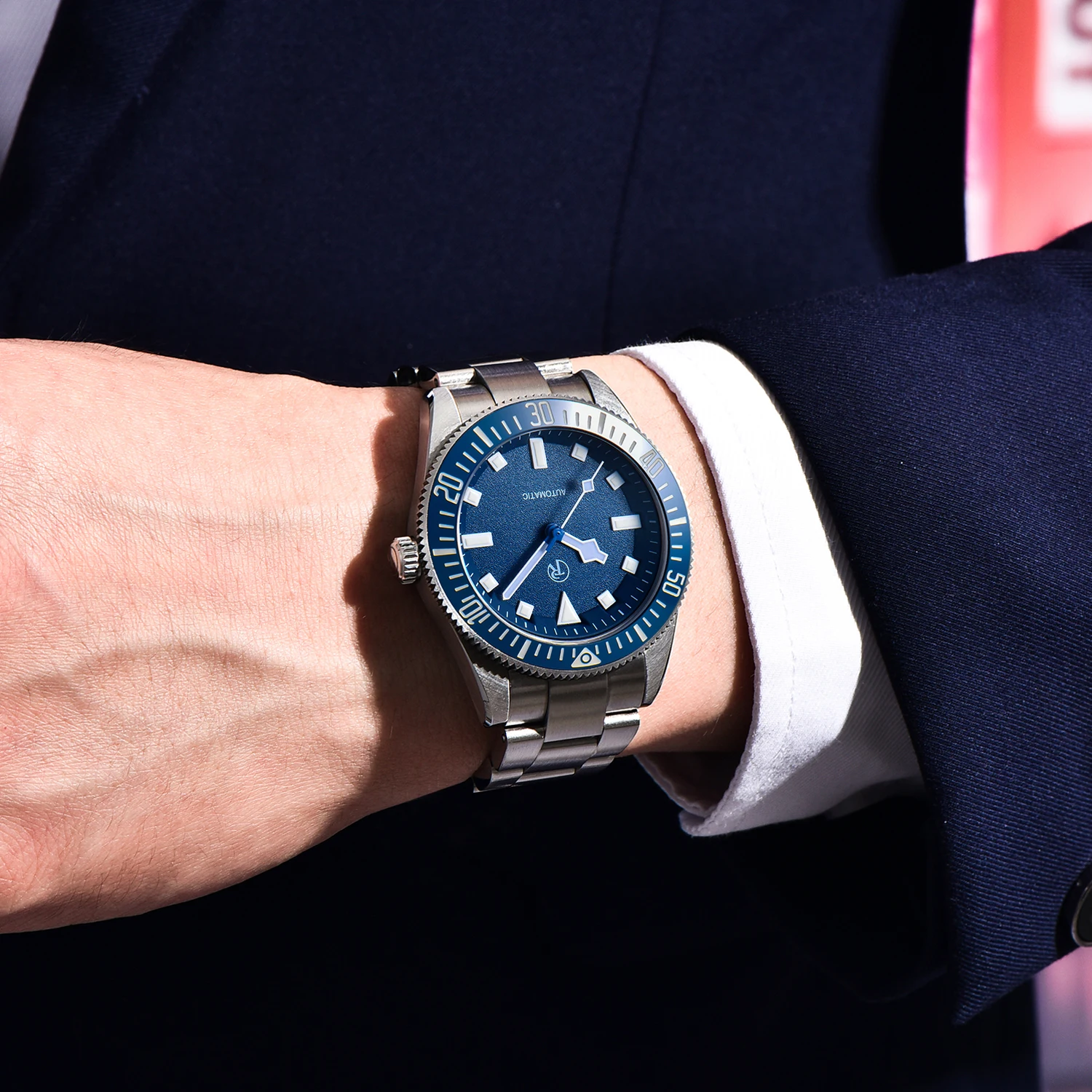 RollsTimi NH35A Men's Watches 2024 Top Luxury Automatic Watch For Men Mechanical Wristwatches Ceramic Bezel Sapphire Waterproof