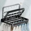 Foldable Wall-mounted Bra Sock Drying Rack Underwear Holder Towel Shelf Hook Balcony Organizer Sock Clip for Laundry 1