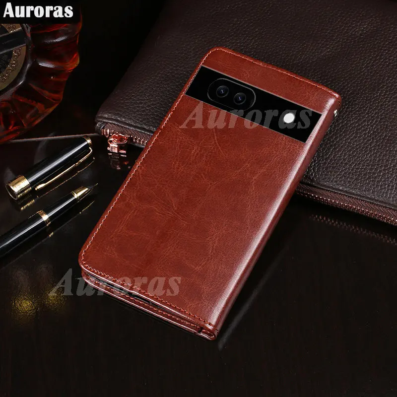 

Auroras For Google Pixel 7 Flip Case Luxury Leather Card Pocket Shell For Google Pixel 7 Pro Full Coverage Shockproof Cover