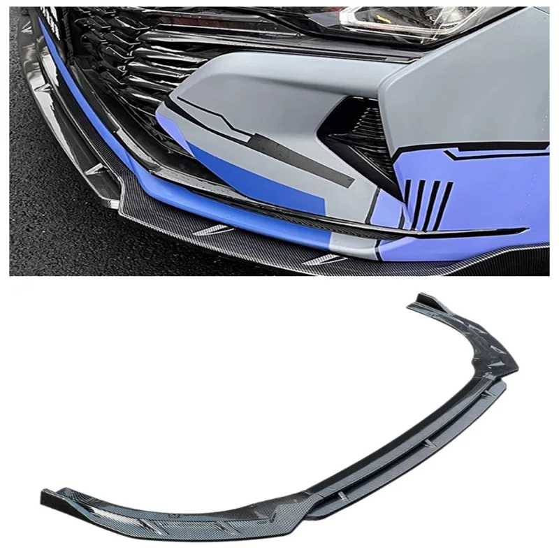 

Carbon Trim Car Front Shovel Front Lip Front Bumper Protector Anti Hit Garnish Accessories For Chery Arrizo 8 2022-2024