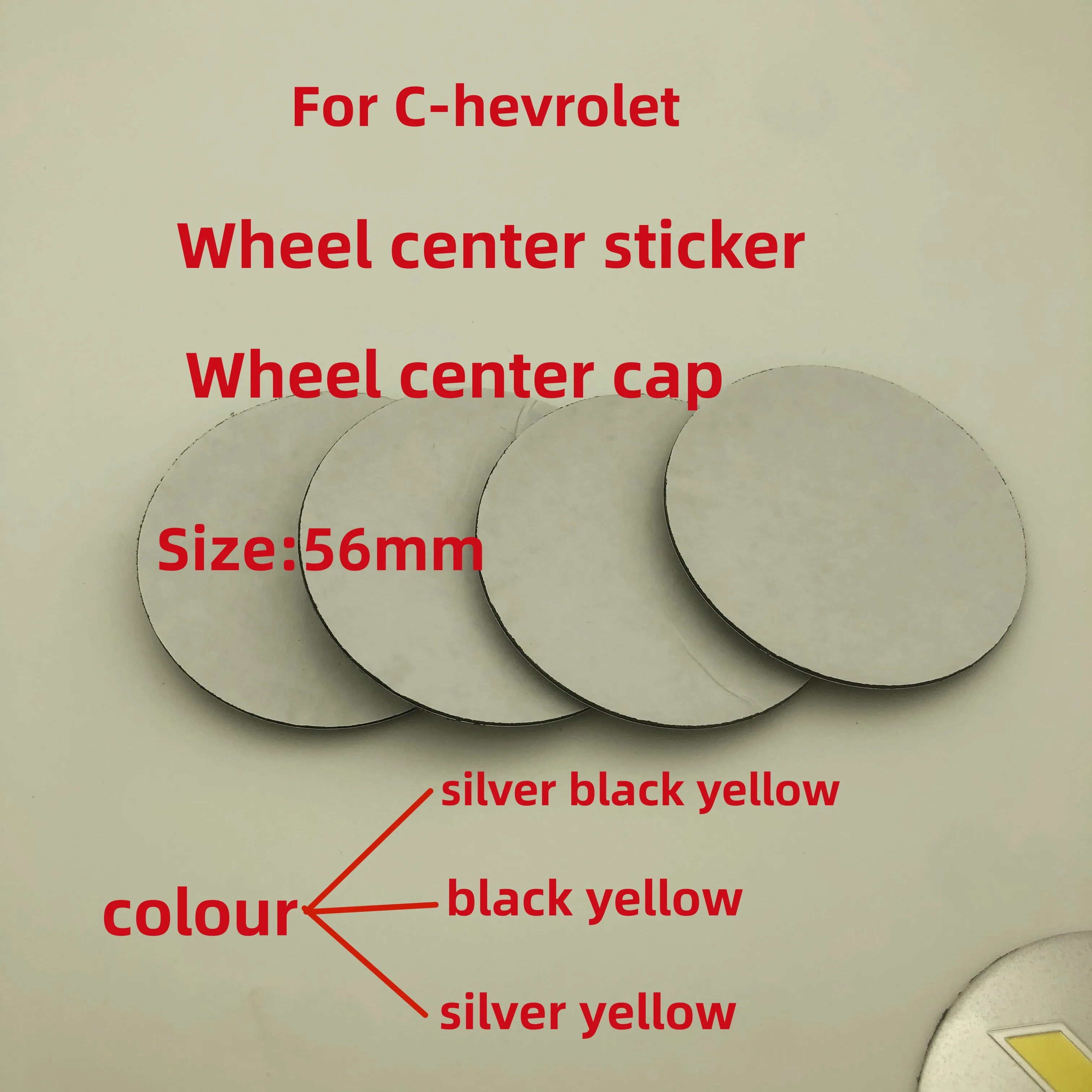 

4Pcs/Lot 56mm Fit For C-hevrolet Car Wheel Center Cover Logo Hub Cap Badge Emblem Sticker Styling Auto Accessories