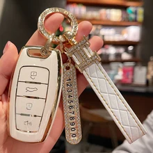 

TPU Key Case Remote Cover for Haval Jolion H6 H7 F7X H9 H2 Great Wall Poer Keychain Holder Car Accessories