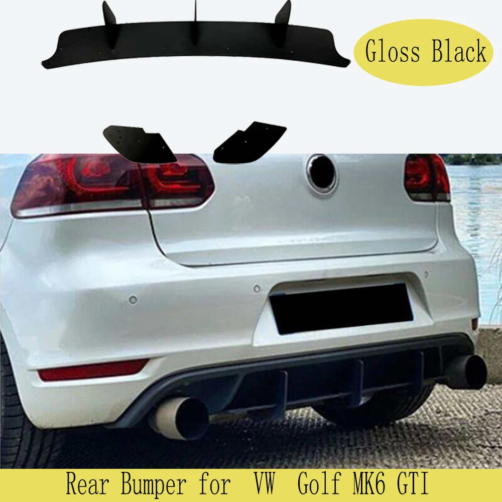 Paraurti Posteriore Auto Per Volkswagen Vw Golf Mk Vi Gti 6 Gti Golf Mk6 Gti Diffusore Bandiera Spoiler Splitter Accessori Trim 2.0 Gti 5 K1