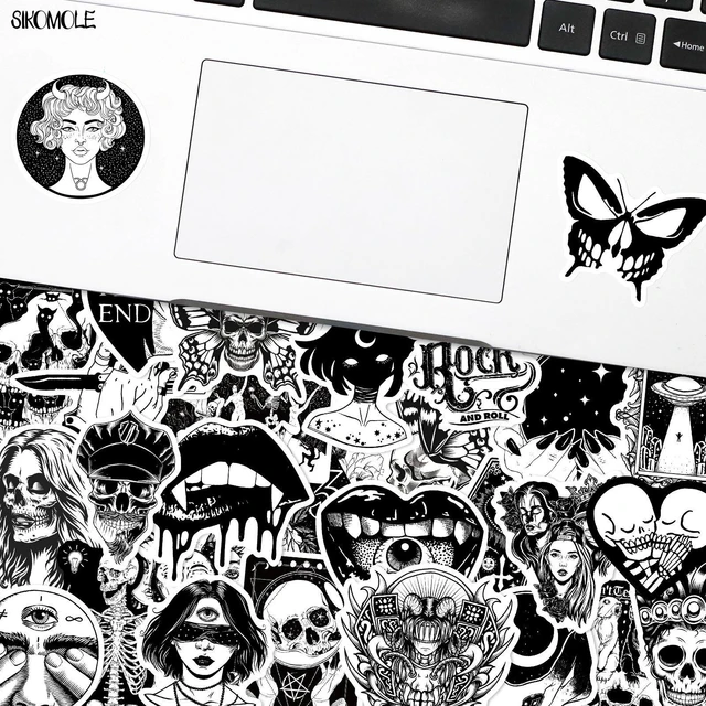 Black White Stickers Graffiti  Laptop Stickers Black White - 10/20/50pcs  Graffiti - Aliexpress