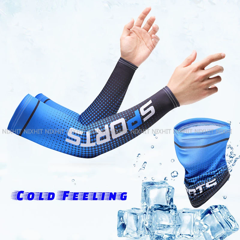 Unisex chladící ruka rukávy ruka ochránce obal sportovní běžecký anti-uv slunce ochrana outdoorové muži rybaření cyklistika rukáv šála