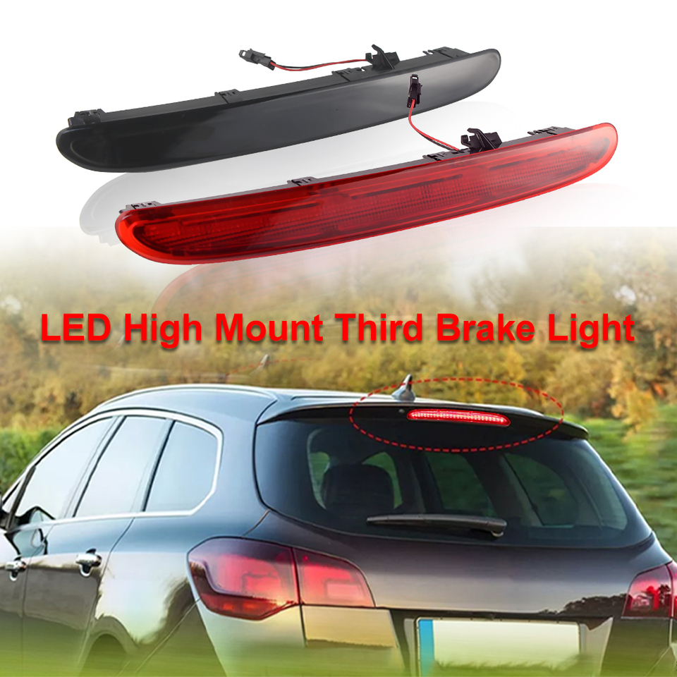 For Opel Vauxhall Astra J Hatch 09-15 GTC OPC 12-18 LED High Mount 3rd Third Brake Stop Light High Level Rear Tail Lamp