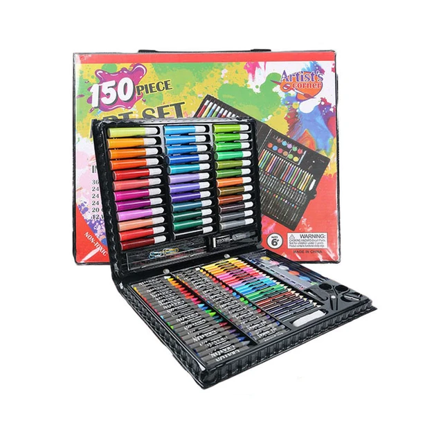 Art Painting Supplies 150 Piece Deluxe Art Set for Adults and Kids, Drawing  Painting Kit in Wooden Box - AliExpress