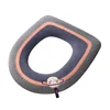 Home Thickened Toilet Seat Pad Four Seasons Universal Winter WC Seat Cover With handle Washable Cartoon Toilet mats rim Cushion 6