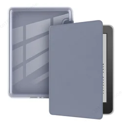 Sleek Acrylic Protective Case for Kindle Paperwhite - Clear Pouch Cover (Lavender Purple)