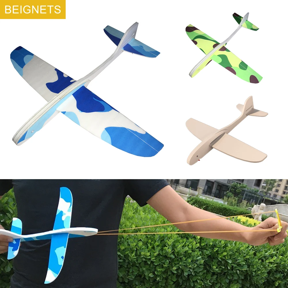 barbecue uitsterven eiland Diy Foam Vliegtuig Model Speelgoed Met Slingshot Outdoor Interactieve  Spelletjes Speelgoed Gemonteerd Zweefvliegtuig Vliegtuigen Voor Kinderen  Gift Vliegende Speelgoed| | - AliExpress