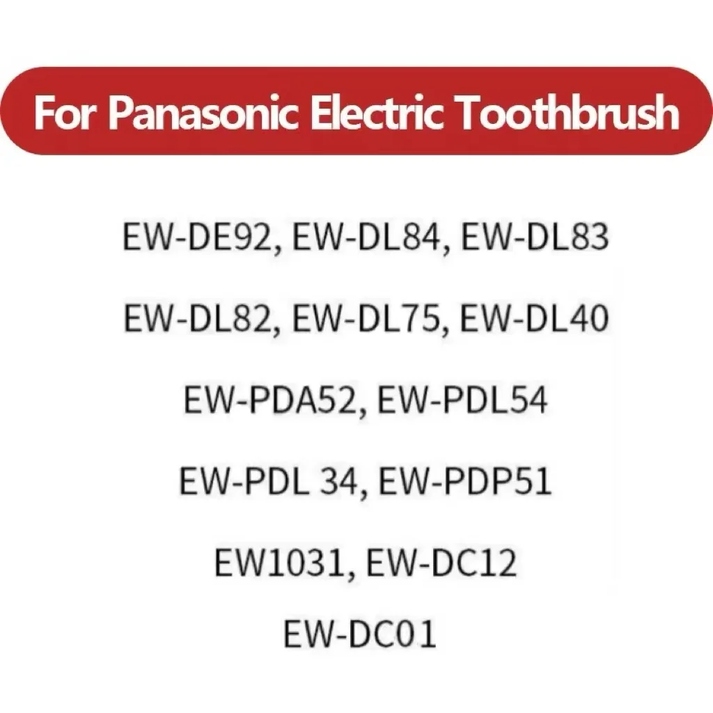 Replacement Toothbrush Heads for Panasonic Doltz EW-DC01/DC12/PDL54/PDP51/EW1031/DE92/WEW0980/DL40/DL75/DL82 Electric Toothbrush 6