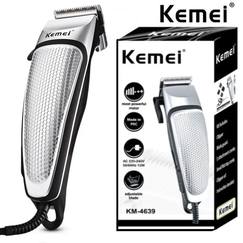 

Kemei 4639 Electric Clipper Men Hair Clippers Professional Trimmer Household Low Noise Beard Machine Personal Care Haircut Tool