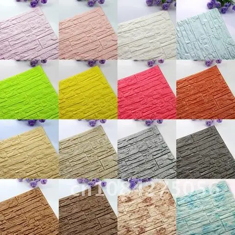 

Настенные самоклеящиеся 3d-панели, пенопластовые обои, домашний декор, украшение для гостиной, спальни, детские настенные 3D стикеры, обои