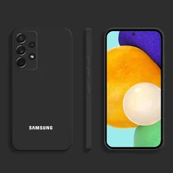 Premium Liquid Silicone Solid Color Phone Case - Sleek & Durable Protection - Galaxy S23 Ultra (Black)