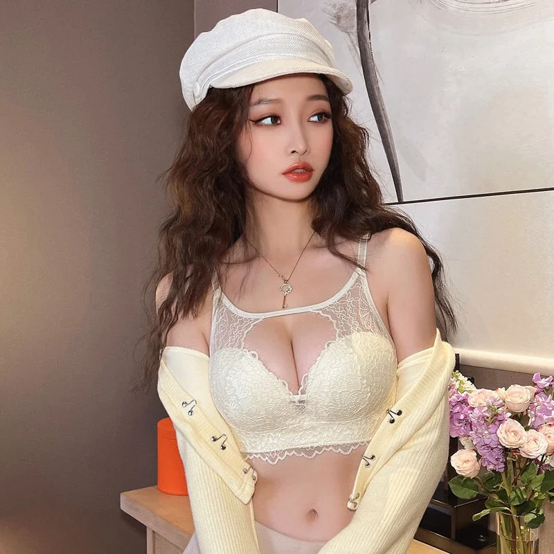 Sexy Black Lace Bras for Women Push Up Lingerie Seamless Bra Free Wire Bralette Plunge Intimates Female Underwear Sujetadores