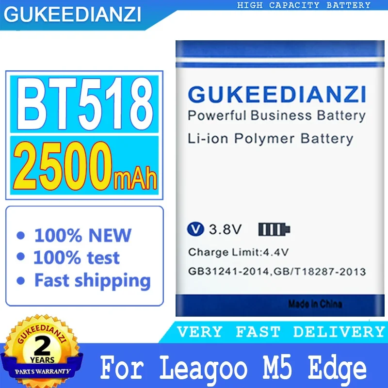 

Replacement 2500mAh Mobile Phone Battery For Leagoo M5 Edge M5Edge Smartphon Batteries