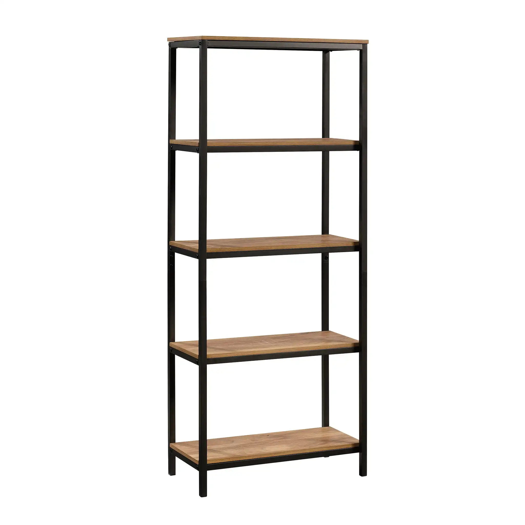 

Sauder Curiod Tall Bookcase Sindoori Mango Finish Book Shelf Kids Bookshelf Book Rack for Room