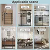 Triple Lock Door Walk Through Swinging Self Closing Security Ferrous Metal Dog Pet Small Dog Cat Suitable for Stairs Doorway 6