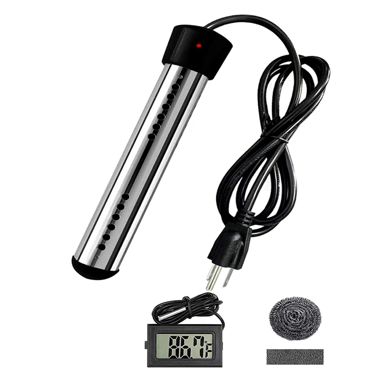 Immersion Water Heater,Electric Submersible Water Heater Heat 5 Gallon Water In Minutes US Plug
